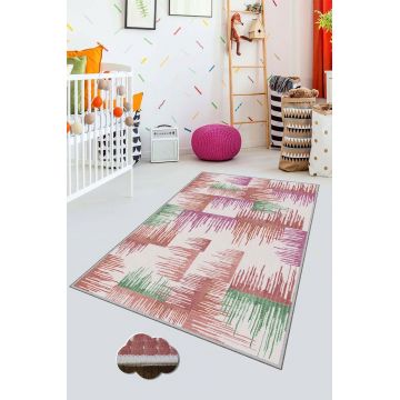 Covor de hol, HMNT529, 100x200 cm, Poliester, Multicolor ieftin