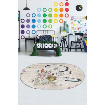 Covor de hol, HMNT904, 100x200 cm, Poliester, Multicolor ieftin