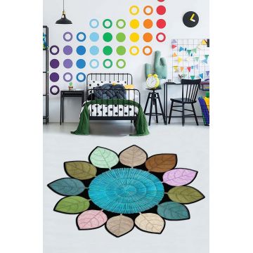 Covor de hol, HMNT938, 100x200 cm, Poliester, Multicolor ieftin