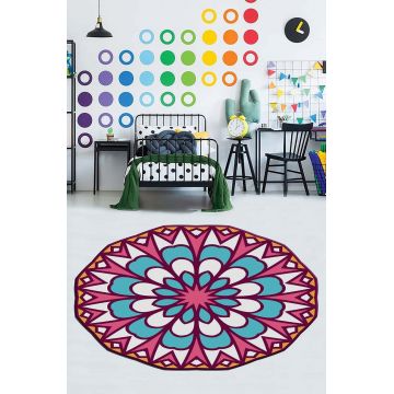 Covor de hol, HMNT943, 100x200 cm, Poliester, Multicolor ieftin