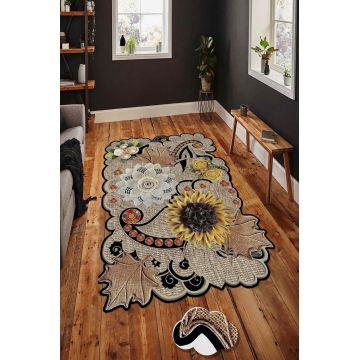 Covor, HMNT974, 160x230 cm, Poliester, Multicolor