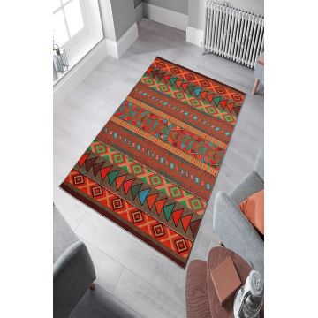 Covor de hol, W1095, 100x200 cm, Poliester, Multicolor ieftin