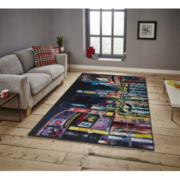 Covor, ASR CRPT-20 , 100x180 cm, Poliester, Multicolor