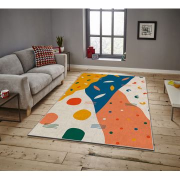 Covor, ASR CRPT-33 , 100x180 cm, Poliester, Multicolor