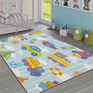 Covor, HMI KDC-36, 140x220 cm, Poliester, Multicolor ieftin