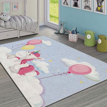 Covor, HMI KDC-37, 140x220 cm, Poliester, Multicolor ieftin