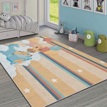 Covor, HMI KDC-48, 140x220 cm, Poliester, Multicolor ieftin