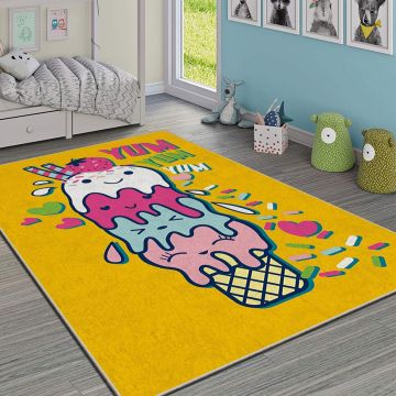 Covor, HMI KDC-72, 140x220 cm, Poliester, Multicolor ieftin