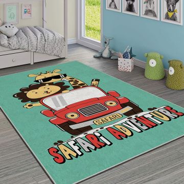 Covor, HMI KDC-74, 140x220 cm, Poliester, Multicolor ieftin