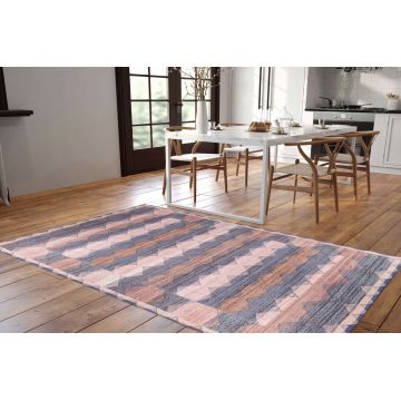 Covor de hol, Dorian Chenille, 75x230 cm, Poliester , Multicolor ieftin