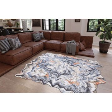 Covor de hol, Fusion Chenille AL 213 , 75x230 cm, Poliester , Multicolor ieftin