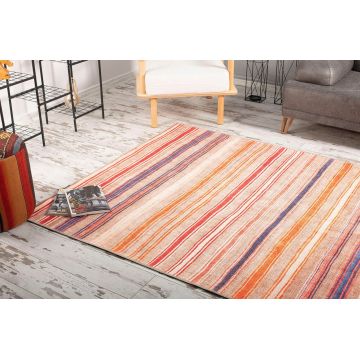 Covor de hol, Soul Chenille, 75x230 cm, Poliester , Multicolor