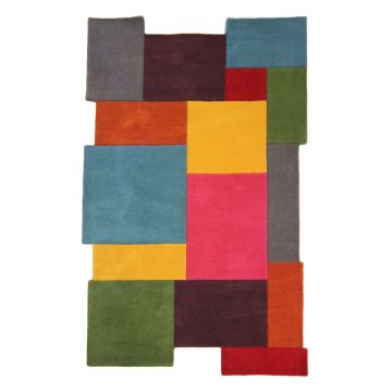 Covor din lână colorat Flair Rugs Collage, 120 x 180 cm