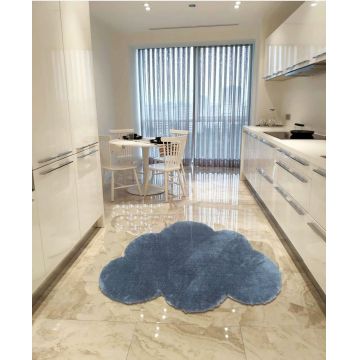 Covor de hol, Cloud Plush, 100x150 cm, Poliester, Gri inchis