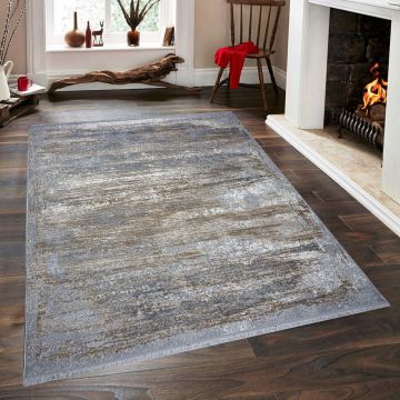 Covor de hol, Notta 1120 , 100x150 cm, 60% polipropilena/40% poliester, Gri / Bej / Crem