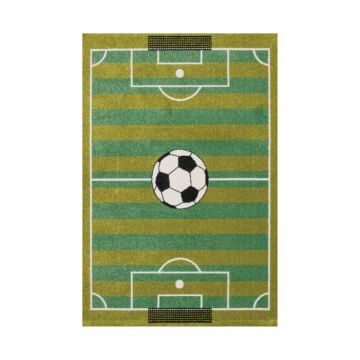 Covor copii Tarkett Play, design fotbal, poliester, 160 x 230 cm